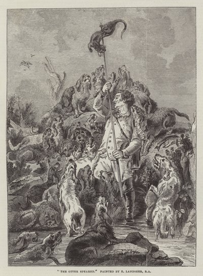 カワウソの槍 作： Edwin Landseer